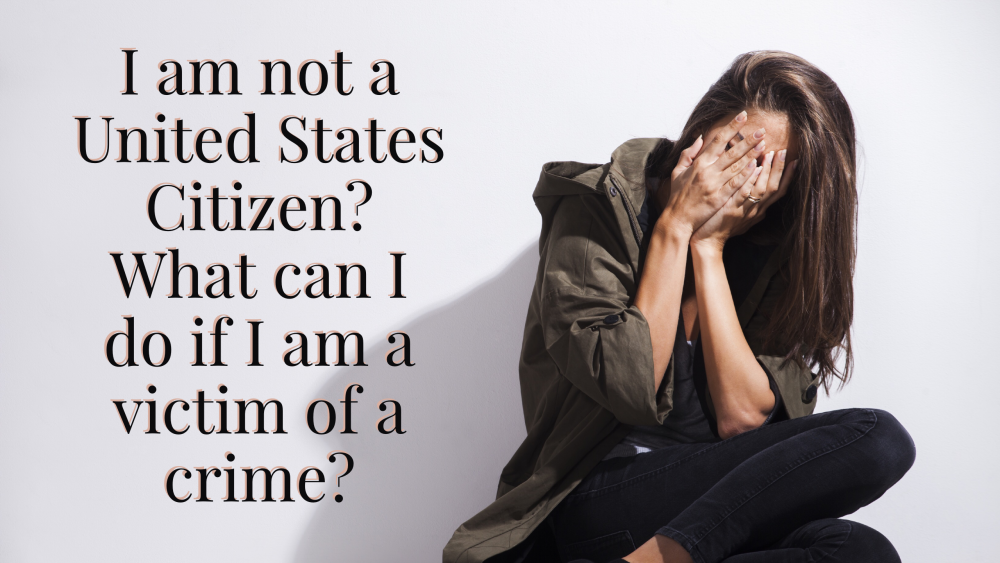 I Am Not A United States Citizen. What Can I Do If I Am The Victim Of A ...